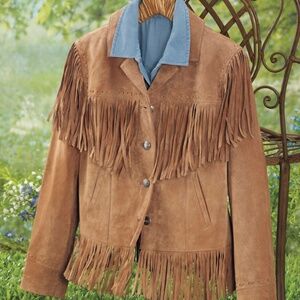 Madison Suede Fringed Jacket  NEW